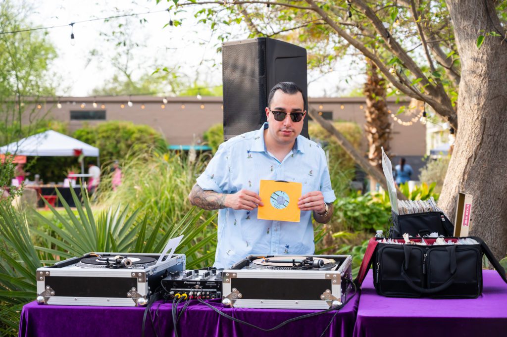 Dj at outdoor event venue, Ivy Hall Events
